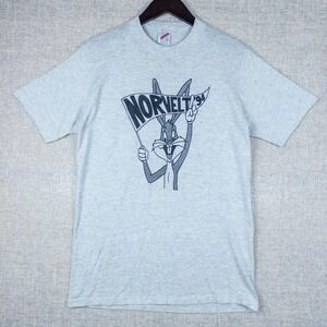 Vintage 1994 Norvelt Bugs Bunny T-Shirt Looney Tunes Gray Made USA L